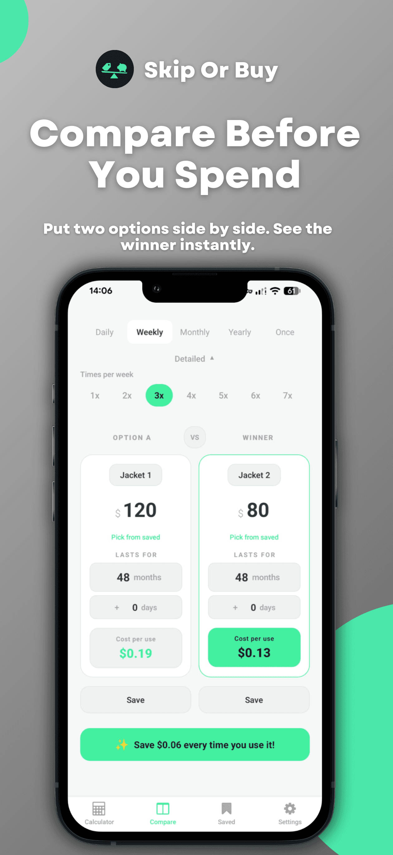 Skip Or Buy app screenshot 3